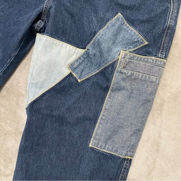 Vintage Karl Kani Patchwork Jeans 36 Baggy Carpenter 90s Hip Hop Streetwear - Picture 4 of 16